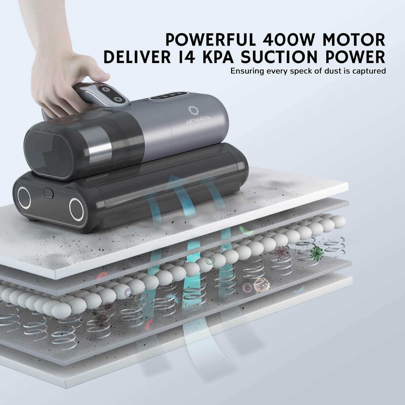 M1 UV Handheld Mattress Vacuum Cleaner Airthereal