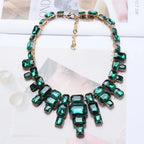 Luxurious Exaggerating Geometric Big Gem Necklace Lootquake LLC