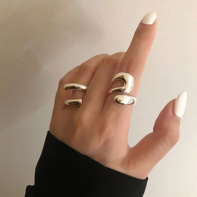 Foxanry Sterling Silver Rings for Women Pi-Mart
