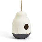 Cocoon Bird Feeder Resin Hanging Modern Garden Feeder Weatherproof Easy Clean