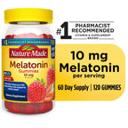 Nature Made Melatonin 10mg per serving Gummies, Drug Free Sleep Aid, 120 Count EasyOptionXY LLC