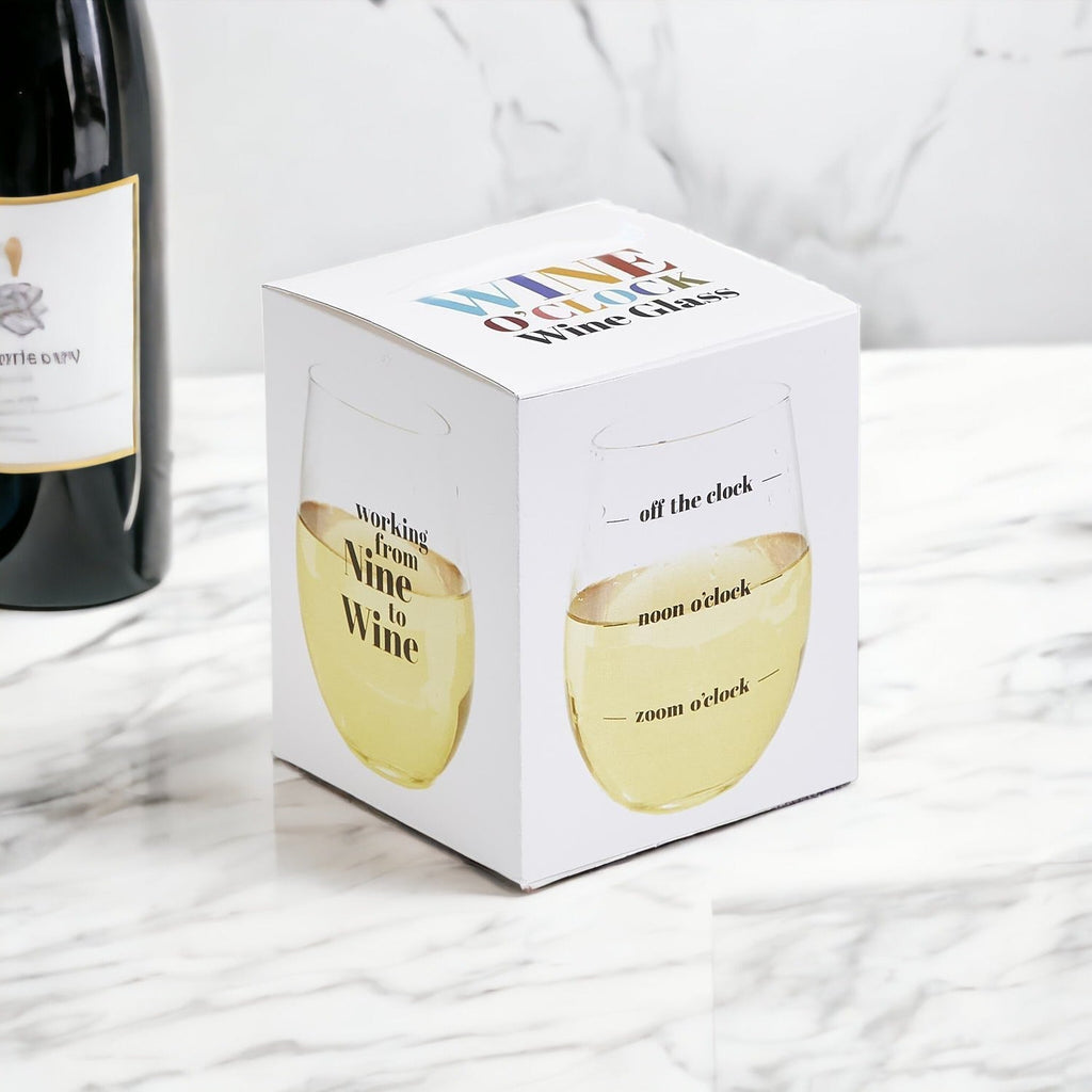 Whiskey Or Wine Stemless Glass Gift Set With Funny Barware Saying And Gift Box For Wine Lovers BandsCo Straps