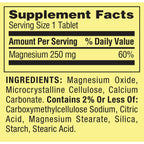 Spring Valley Magnesium Bone & Muscle Health Dietary Supplement Tablets, 250 mg, 100 Count EasyOptionXY LLC