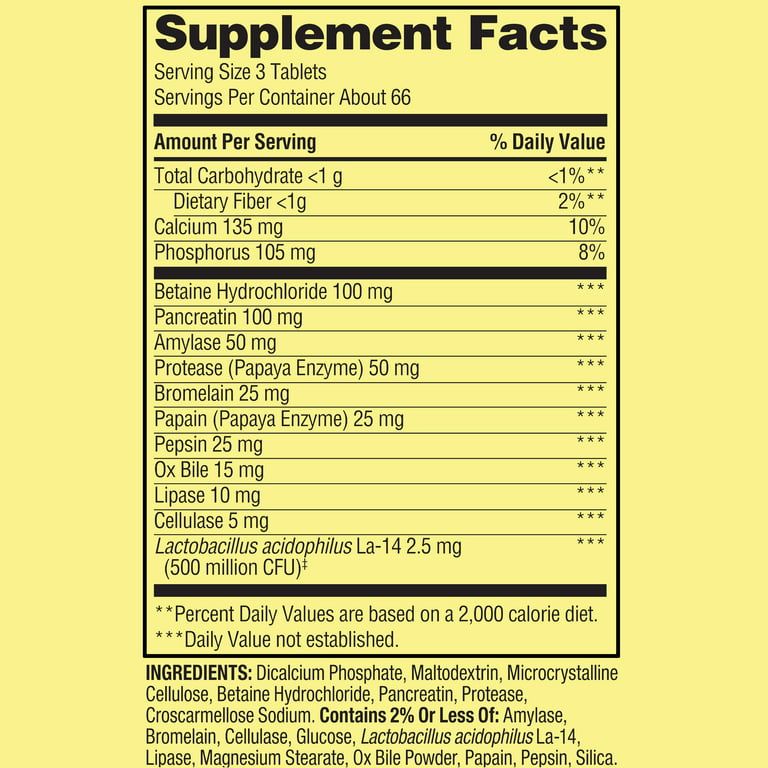 Spring Valley Probiotic Multi-Enzyme Digestive Formula Tablets, 200 Count EasyOptionXY LLC