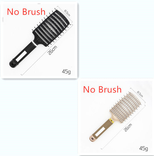Hairbrush Anti Klit Brushy Haarborstel Women Detangler Hair Brush Bristle Nylon Scalp Massage  Teaser Hair Brush Comb Pi-Mart