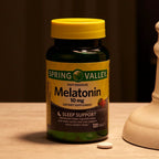 Spring Valley Melatonin Sleep Health Dietary Supplement Tablets, Strawberry, 10 mg, 120 Count