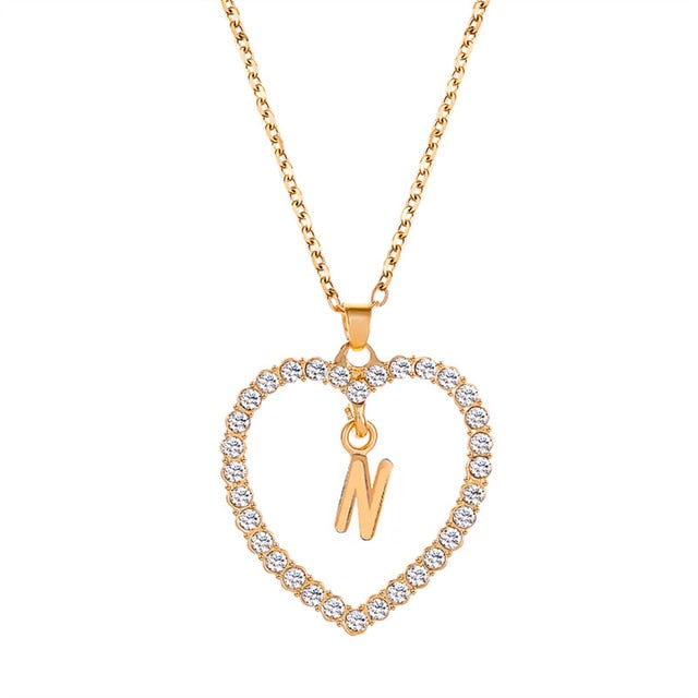 Initials Lette Necklace Pi-Mart