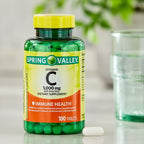 Spring Valley Vitamin §³ with Rose Hips Tablets Dietary Supplement, 1,000 mg, 100 Count EasyOptionXY LLC