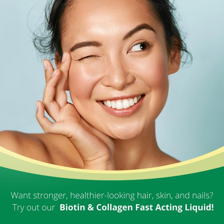 Spring Valley Biotin & Collagen Liquid, Natural Berry, 15000 Mcg, 1 fl oz EasyOptionXY LLC