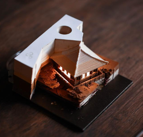 Tree House Paper Carving Notepad Creative Weekly Calendar Earth Calendar