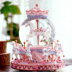 Crystal Music Box Carousel Creative Gifts For Valentine's Day Pi-Mart