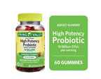 Spring Valley High Potency Probiotic Gummies, 10B CFU, Strawberry Lemonade, 60 Count - Unisex EasyOptionXY LLC