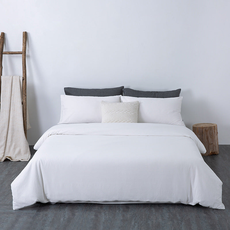 Water pure cotton 4-piece bedding sheet quilt cover cotton set Pi-Mart
