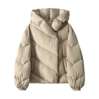 Hooded Small Puffer Jacket Coat Pi-Mart