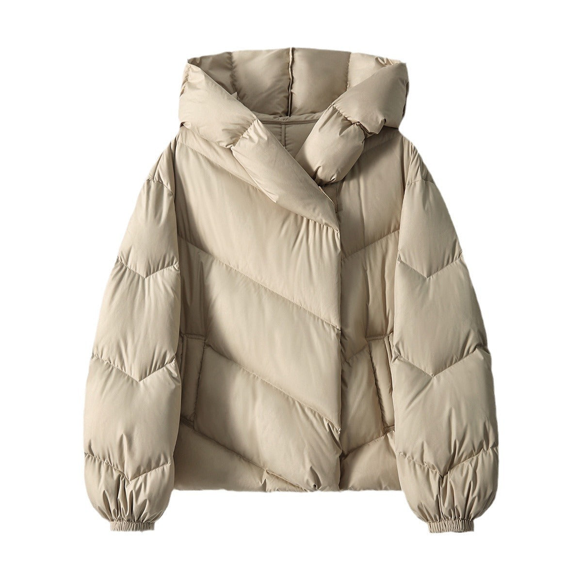 Hooded Small Puffer Jacket Coat Pi-Mart