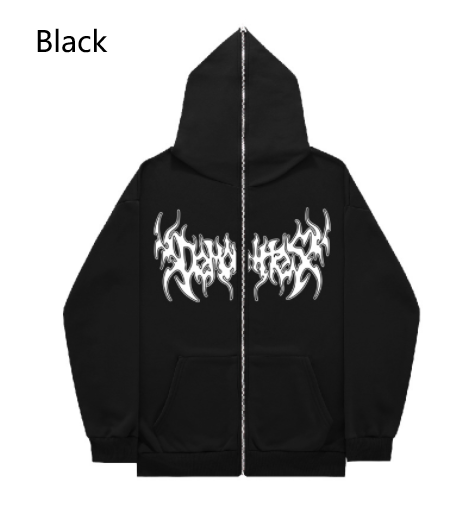 Cross Letter Printing Hooded Sweater Pi-Mart