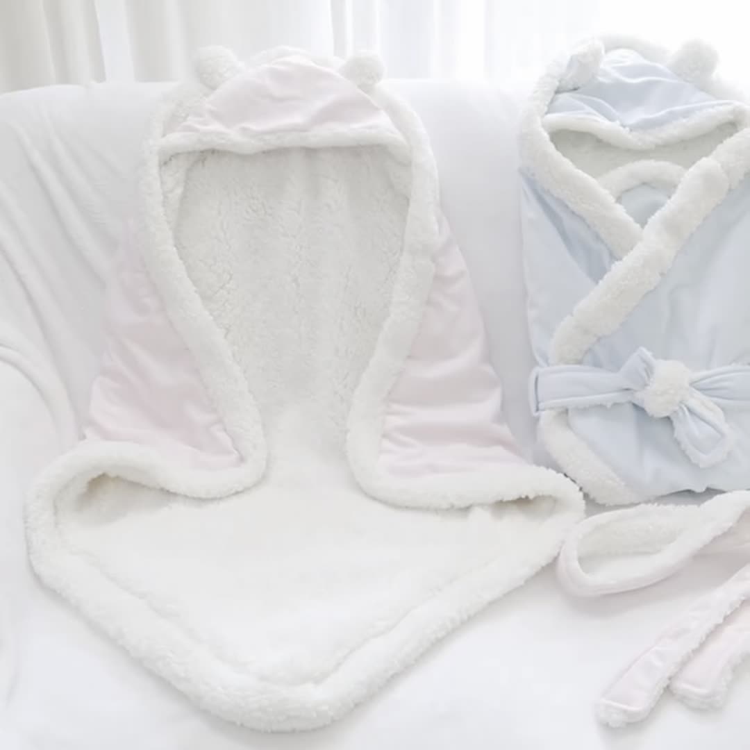 Soft & Warm Velvet Fleece Baby Blanket - Perfect Swaddling & Bedding Set for Newborns! Lootquake LLC