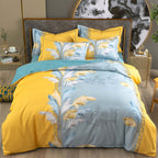Cotton Winter Linen Quilt Cover Bedding Set Pi-Mart