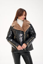 Genuine Mink Fur Down Fill Jacket - SJB-DIAMOND ELITES
