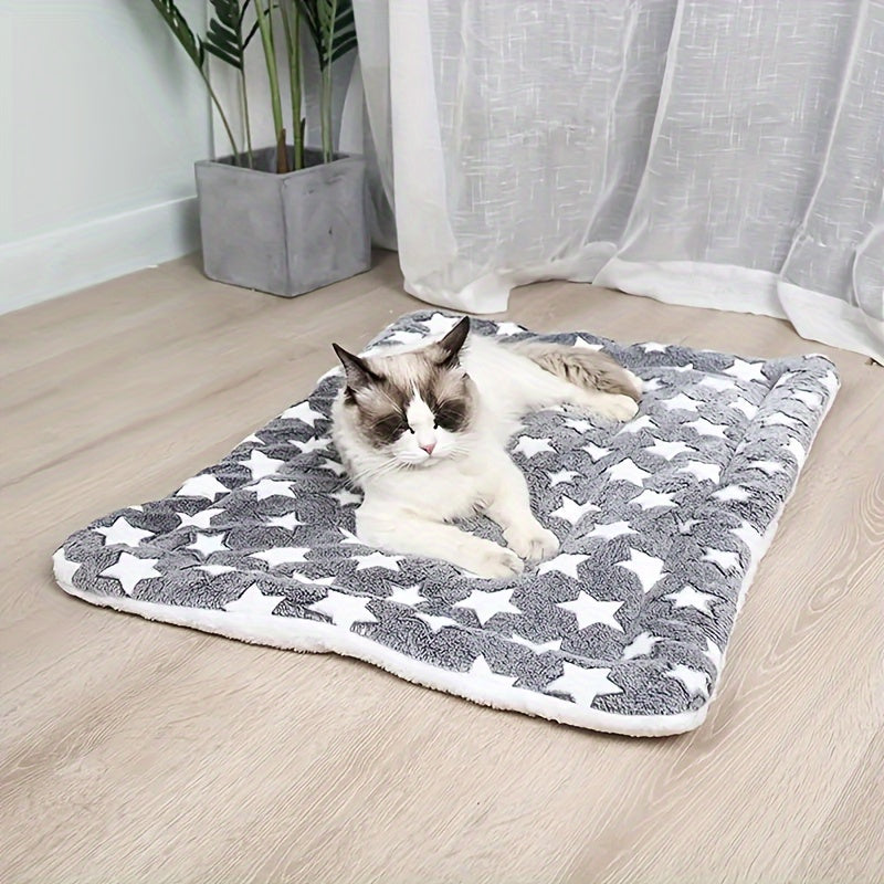 Warm Thickened Flannel Winter Blanket - Multicolor Pet Dog Sleeping Mat - Kennel Mat Lootquake LLC