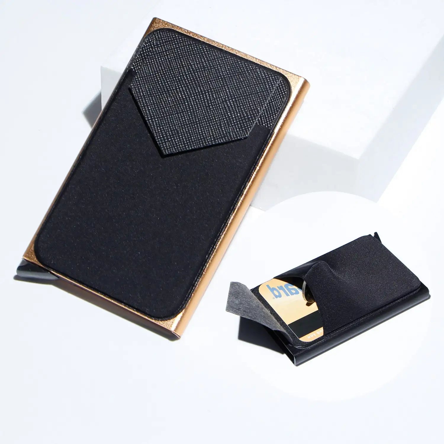 Metal Card Holder, Money Clip Aluminum Alloy Lycra Cloth - SJB-DIAMOND ELITES