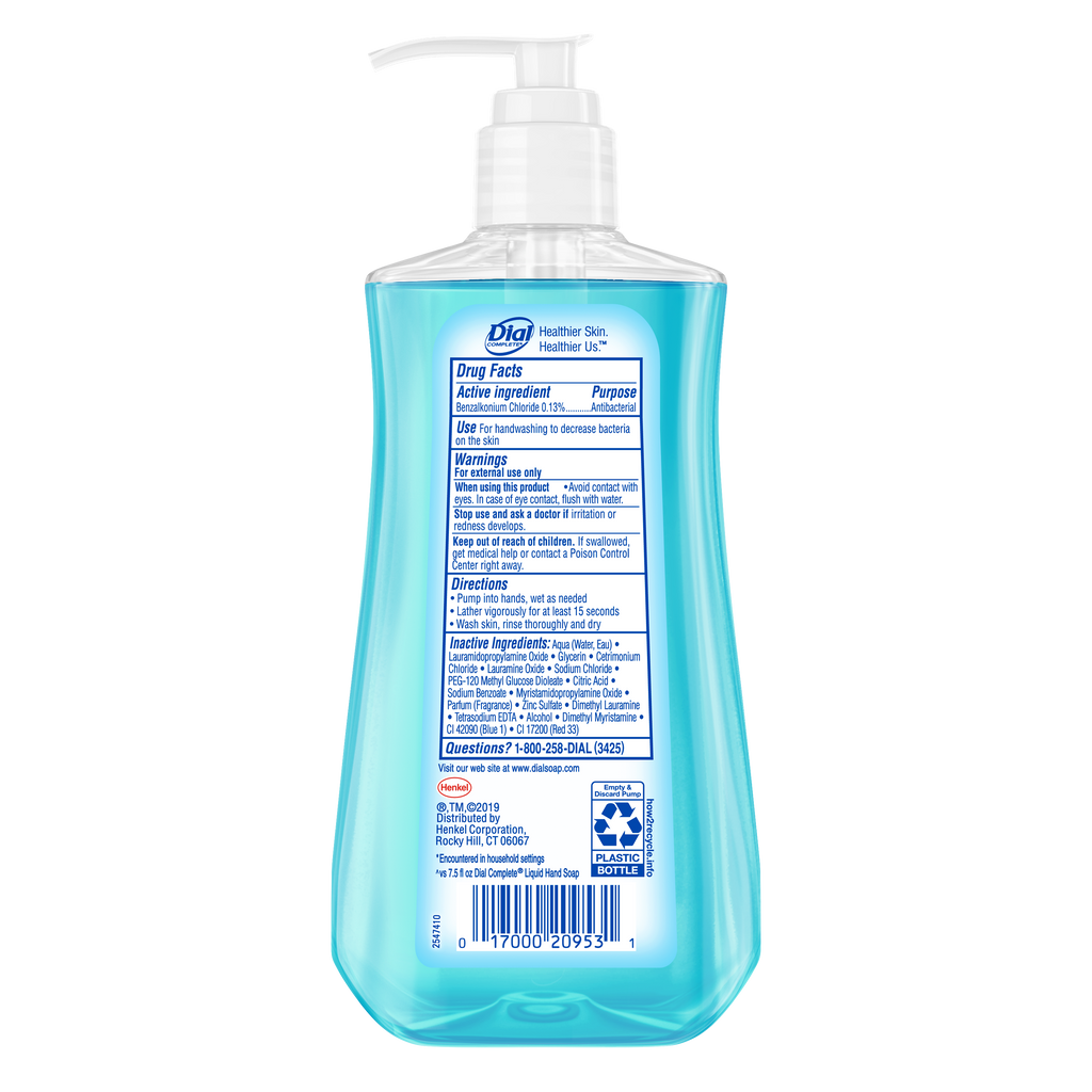 Dial Antibacterial Liquid Hand Soap, Spring Water, 11 fl oz