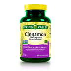 Spring Valley Cinnamon Dietary Support Vegetarian Capsules, 1,000 mg, 400 Count