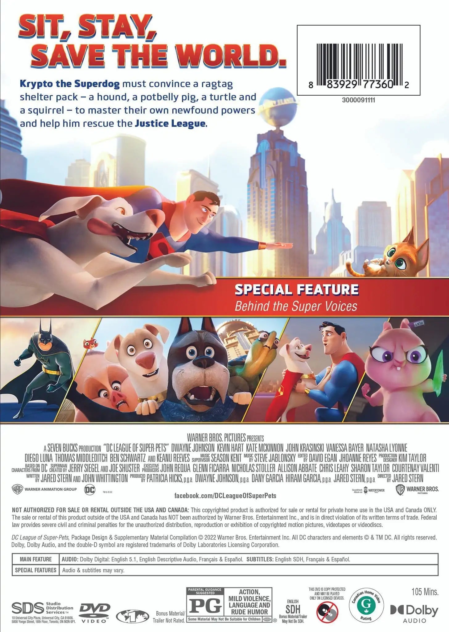 DC League of Super-Pets (DVD)
