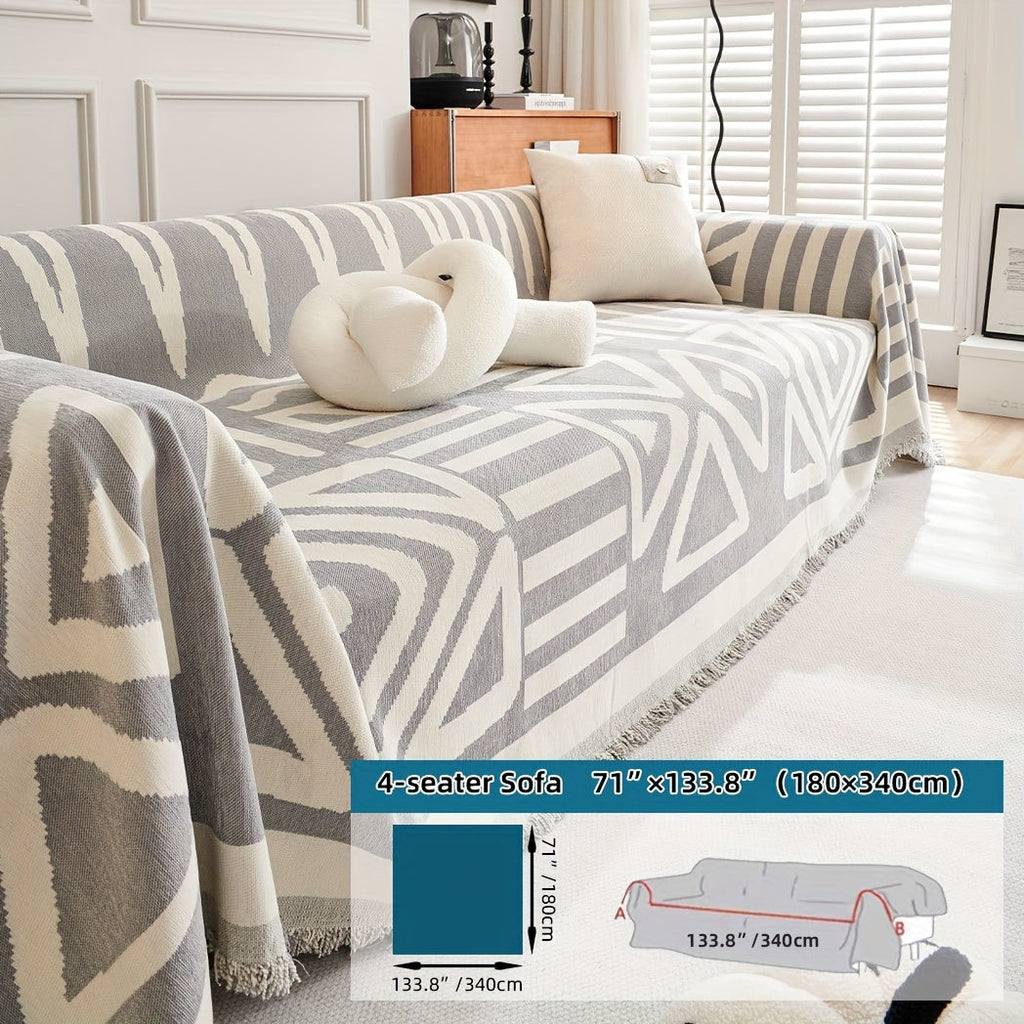 1pc Boho Style Sofa Cover, Anti Pet Scratch Couch Cover, Y Non-Slip Sofa Slipcover Furniture Protector, for Bedroom Living Room Home Decor Couch Cover Blanket Sofa Cover Blanket Sofa Throw Blanket