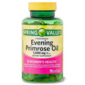 Spring Valley Evening Primrose Oil Women's Health Dietary Supplement Softgels, 1000 mg, 75 Count
