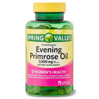 Spring Valley Evening Primrose Oil Women's Health Dietary Supplement Softgels, 1000 mg, 75 Count