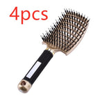 Hairbrush Anti Klit Brushy Haarborstel Women Detangler Hair Brush Bristle Nylon Scalp Massage  Teaser Hair Brush Comb Pi-Mart