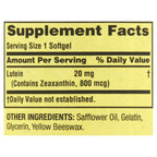 Spring Valley Lutein with Zeaxanthin Dietary Supplement, 20 mg, 30 Count