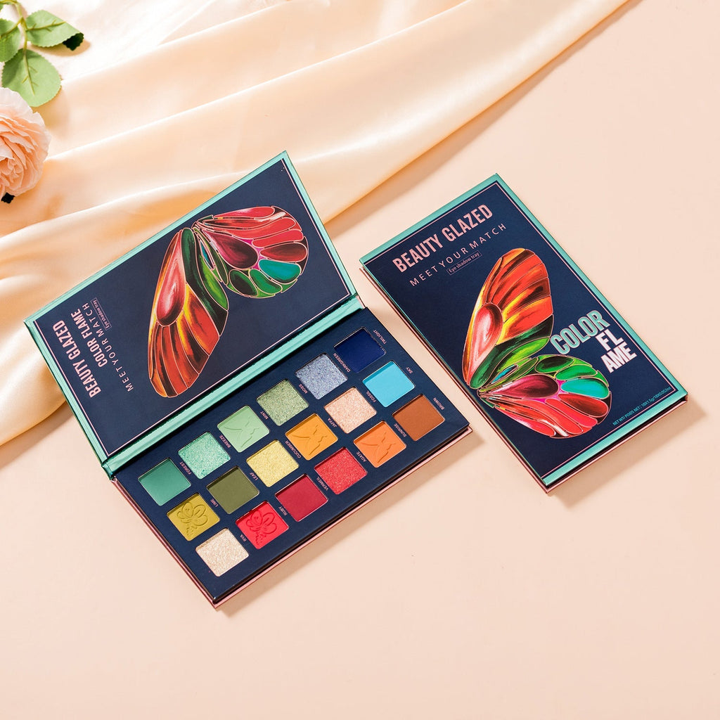 Butterfly Eyeshadow Palette Three-dimensional Shape And Easy To Color Pi-Mart