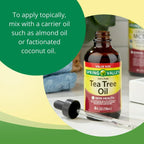 Spring Valley 100% Pure Tea Tree Oil for Skin Health, Liquid Supplement, 4 fl oz