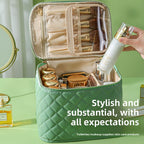 Cosmetic bag large capacity, travel portable cosmetic bag, waterproof multi-functional partition storage bag, large makeup bag,Travel makeup bag,Makeup bag organizers, - SJB-DIAMOND ELITES