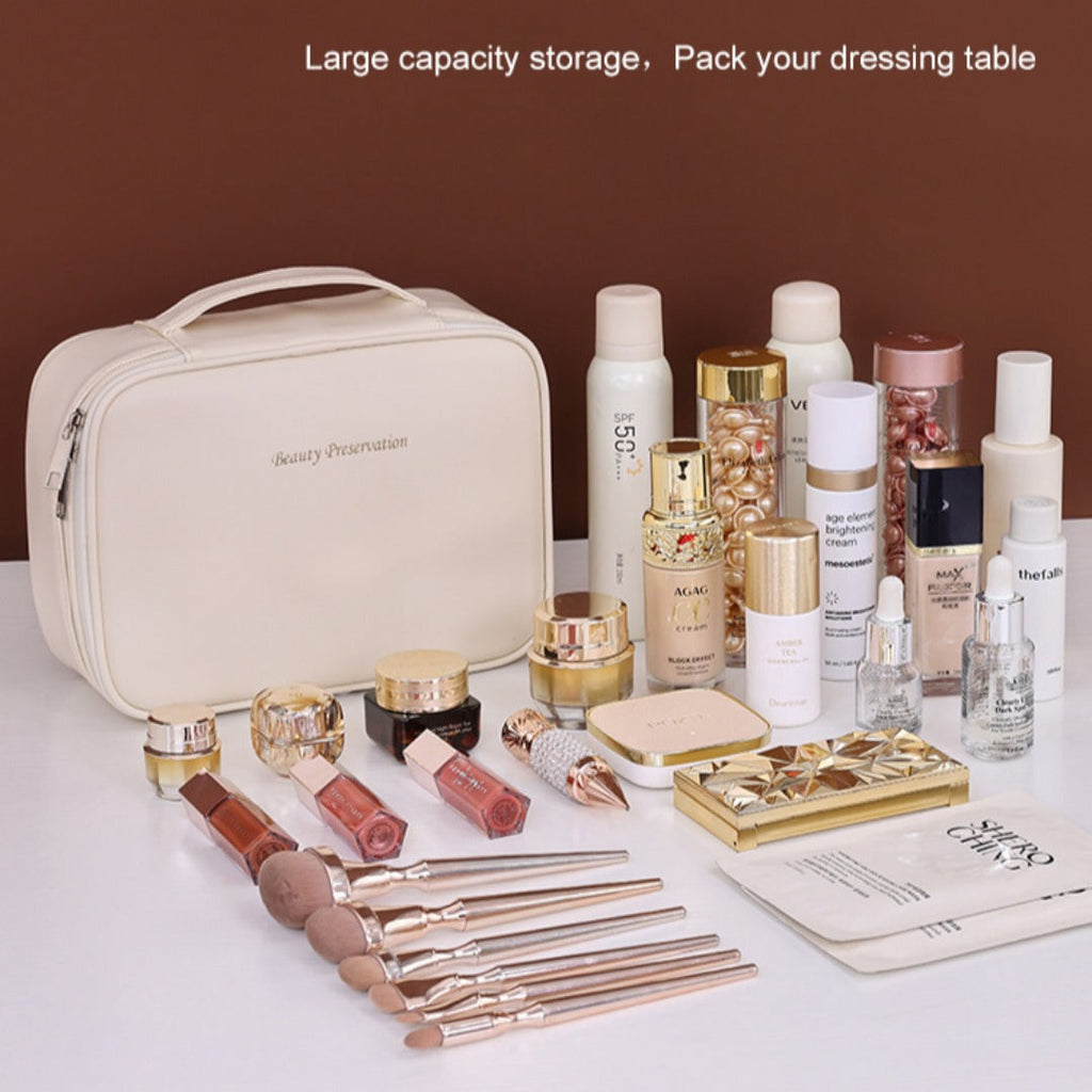 Free partition cosmetic bag, large capacity travel portable toiletry bag, makeup bag for women,Travel makeup bag,Makeup bag organizers, makeup bags small, - SJB-DIAMOND ELITES