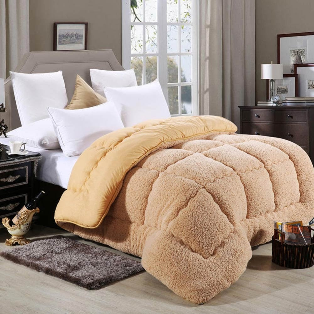 Australian lamb wool winter quilt thickened warm quilt Pi-Mart