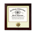 US Sheriff Medallion 8-Inch by 10-Inch Certificate Frame The Military Gift Store