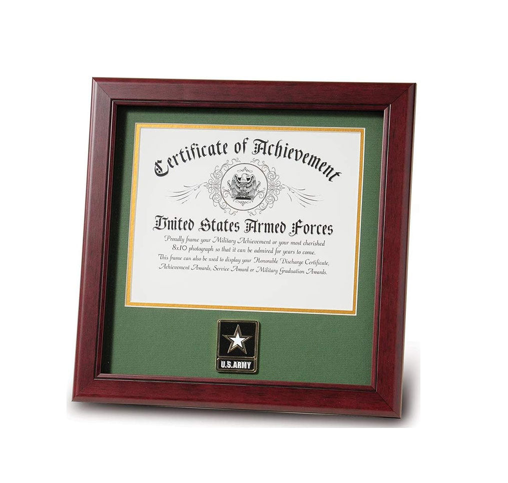 United States Go Army Certificate of Achievement Frame with Medallion (8 x 10 inch) The Military Gift Store