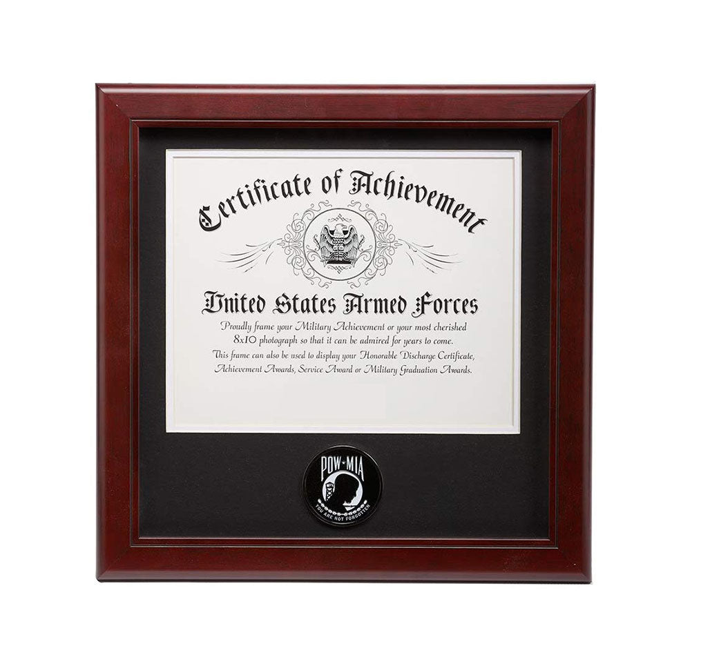 US POW/MIA Medallion 8-Inch by 10-Inch Certificate Frame. The Military Gift Store