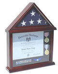 Flag Connections 3’x 5’ Flag Display Case Frame Shadow Box, with Certificate and Document Holder The Military Gift Store