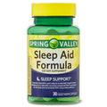 Spring Valley Sleep Aid Dietary Supplement Formula Vegetarian Capsules, 30 Count