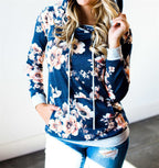 Hooded print slim hoodie jacket Pi-Mart