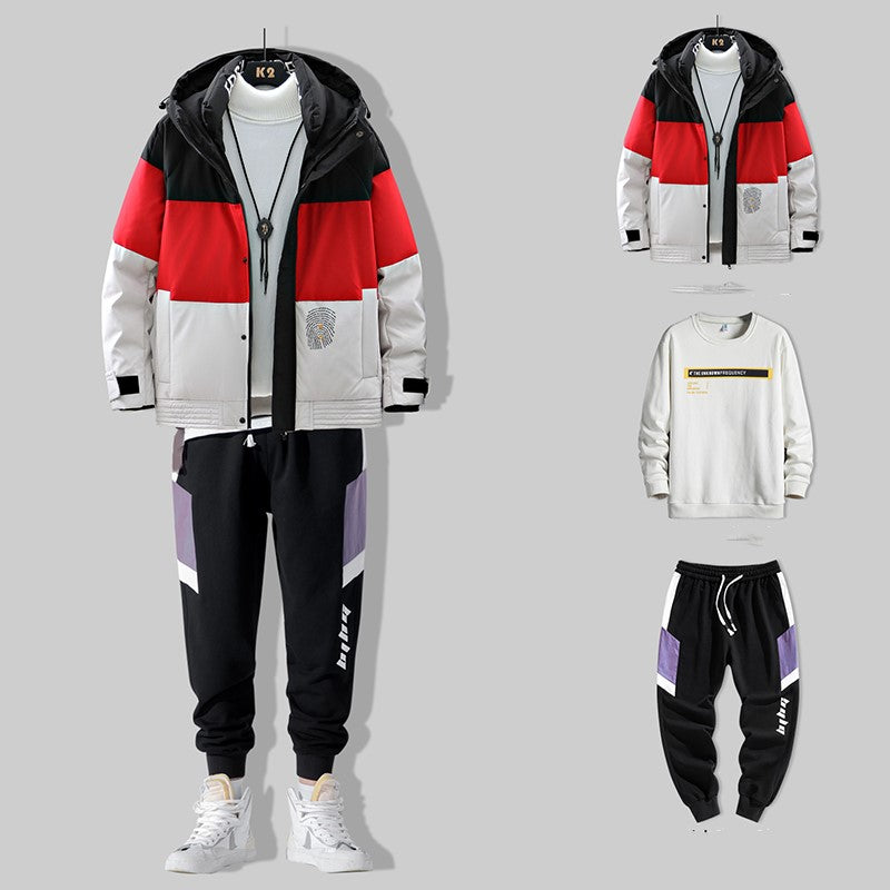 Men's down jacket short trendy brand Pi-Mart