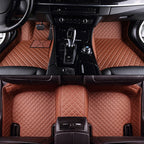 Fully Surrounded Car Leather Floor Mat Pad All Weather Protection Pi-Mart