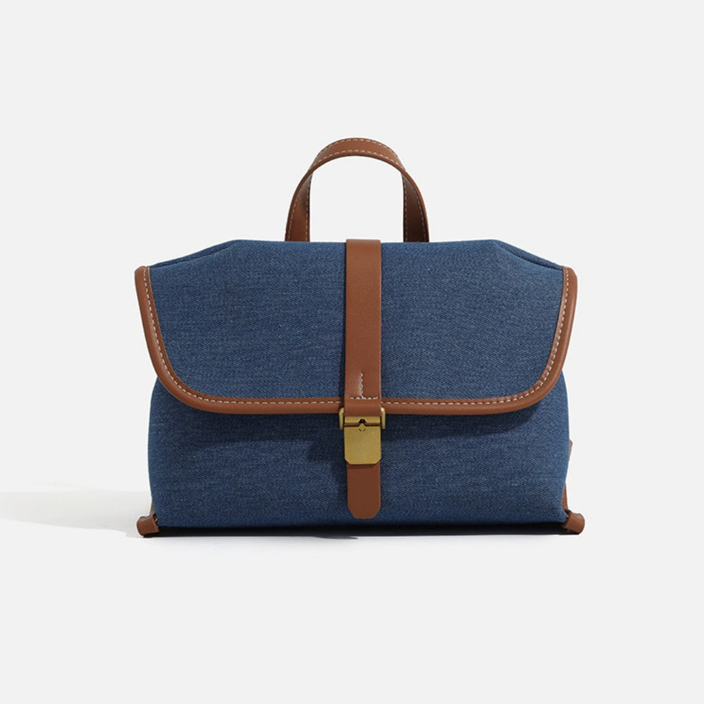 Denim messenger bag, women's casual canvas handbag, tote square bag - SJB-DIAMOND ELITES