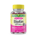 Spring Valley Biotin Vegetarian Jelly Beans, 5000 Mcg, 60 Count