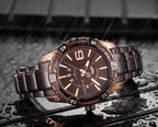 Men's  Luxury Stainless steal Waterproof Watch With Day And Date Display Unique Design Perfect Gift In Modern Metal Men  Wrist Watch Design - SJB-DIAMOND ELITES
