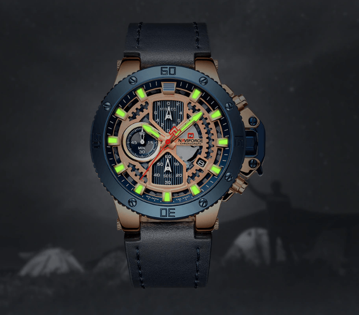Men's Casual Waterproof Watch With Chronometers And Fluorescent Hands Excellent Design Perfect Gift - SJB-DIAMOND ELITES